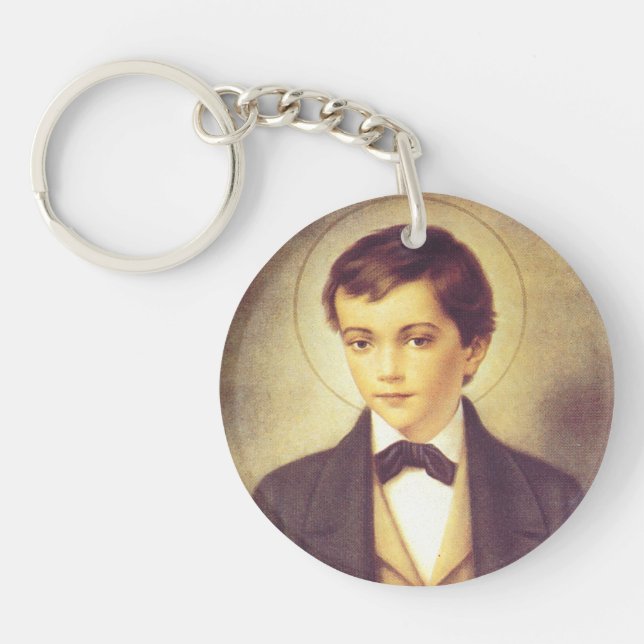 Saint Dominic Savio student of John Bosco Keychain (Front)
