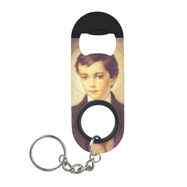 Saint Dominic Savio student of John Bosco Keychain Bottle Opener (Front)