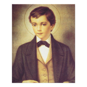Saint Dominic Savio student of John Bosco Poster