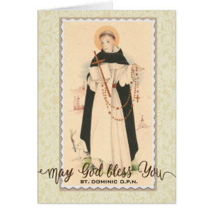 Saint Dominique avec le Rosaire   Superposition de