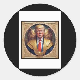 Saint Donald  Classic Round Sticker