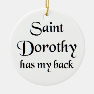 saint dorothy coffee mug ceramic ornament