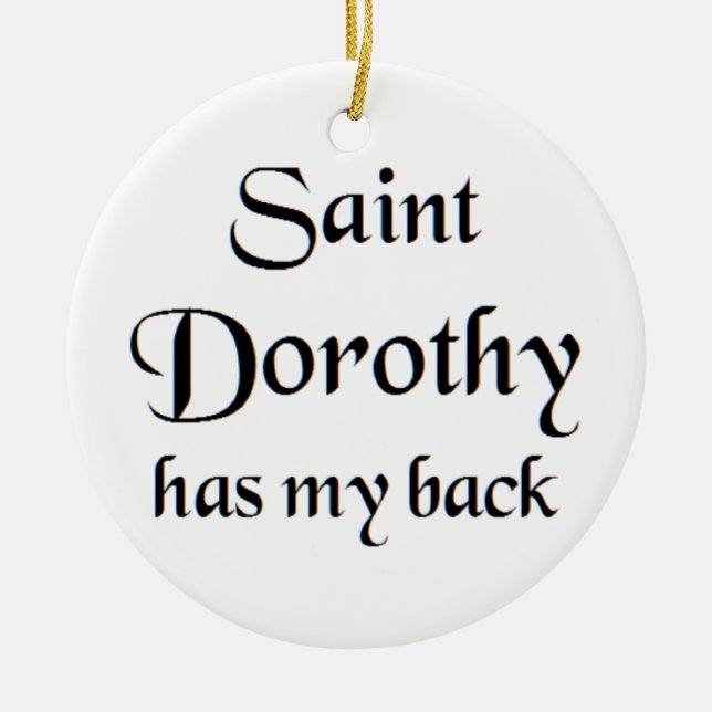 saint dorothy coffee mug ceramic ornament (Front)