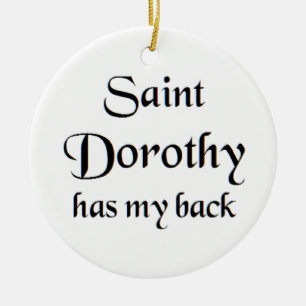 saint dorothy coffee mug ceramic ornament