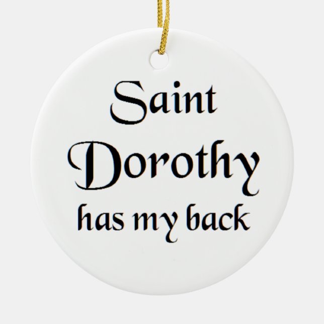 saint dorothy coffee mug ceramic ornament (Front)