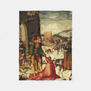 Saint Dorothy of Caesarea Fleece Blanket