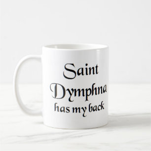 saint dymphna coffee mug