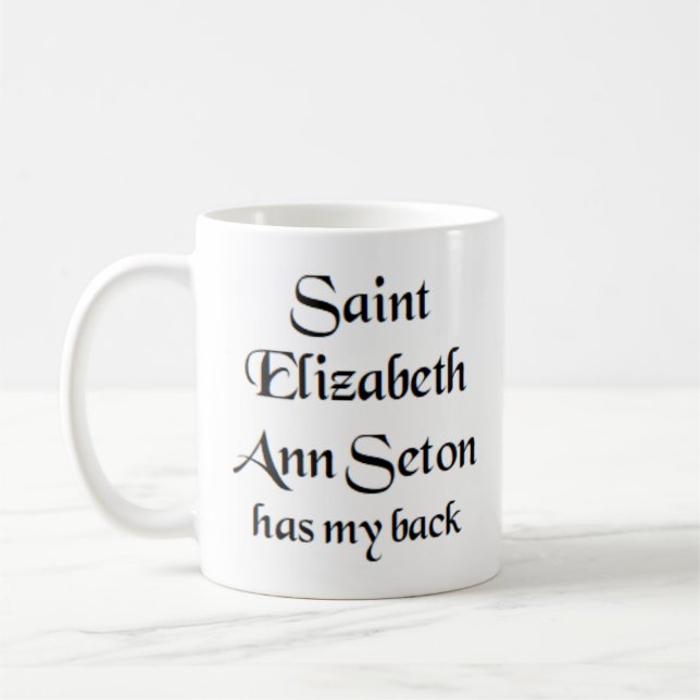 saint elizabeth ann seton coffee mug (Left)