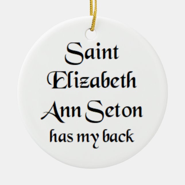saint elizabeth ann seton coffee mug ceramic ornament (Front)