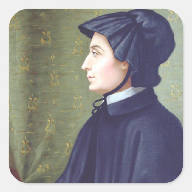 Saint Elizabeth Ann Seton Square Sticker (Front)