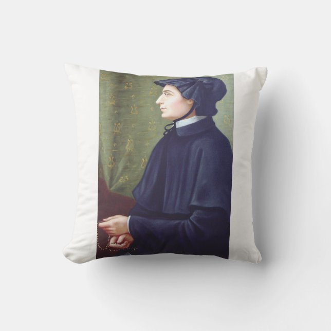 Saint Elizabeth Ann Seton Throw Pillow (Front)
