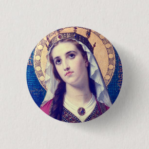 Saint Elizabeth of Hungary 1 Inch Round Button
