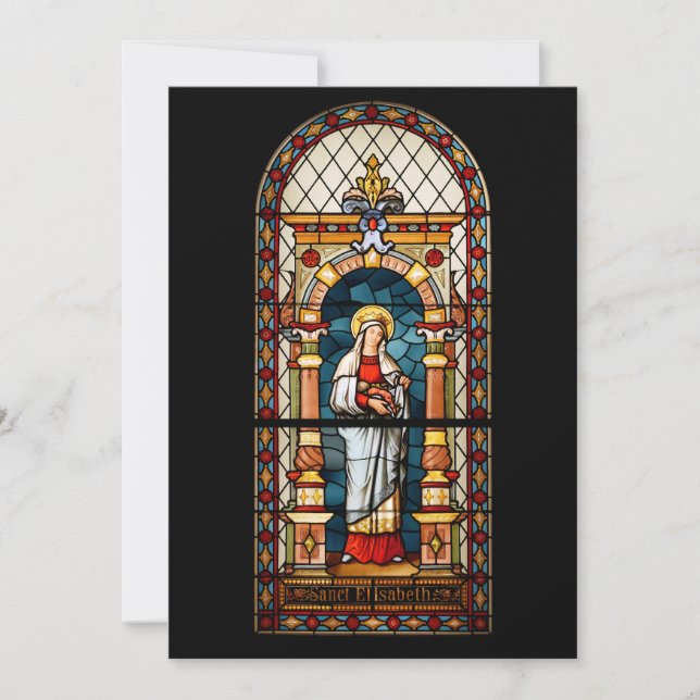 Saint Elizabeth of Hungary Invitation (Front)