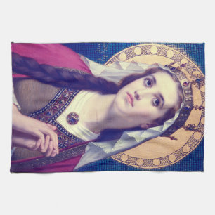 Saint Elizabeth of Hungary Kitchen Towel
