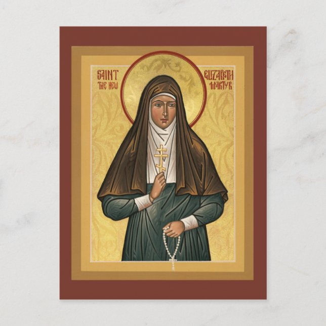 Saint Elizabeth the New Martryr Prayer Card (Front)