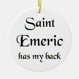saint emeric coffee mug ceramic ornament