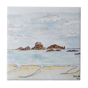 Saint-Enogat, Dinard Brittany, France Tile