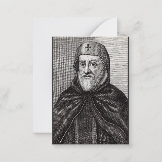 Saint Ephrem the Syrian Christian theologian Card (Front)