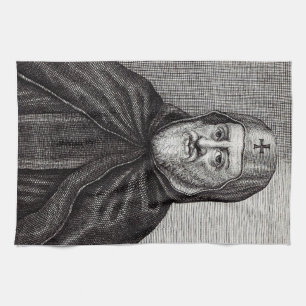 Saint Ephrem the Syrian Christian theologian Kitchen Towel