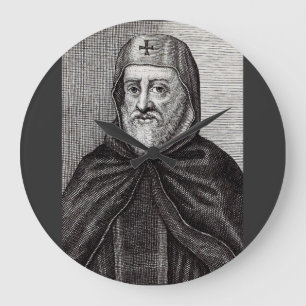 Saint Ephrem the Syrian Christian theologian Large Clock