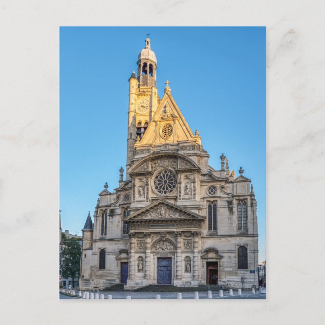 Saint-Etienne-du-Mont church in Paris, France Postcard (Front)