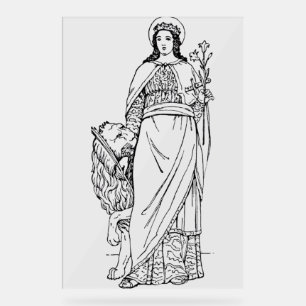 Saint Euphemia the All-praised Virgin and martyr Acrylic Sign