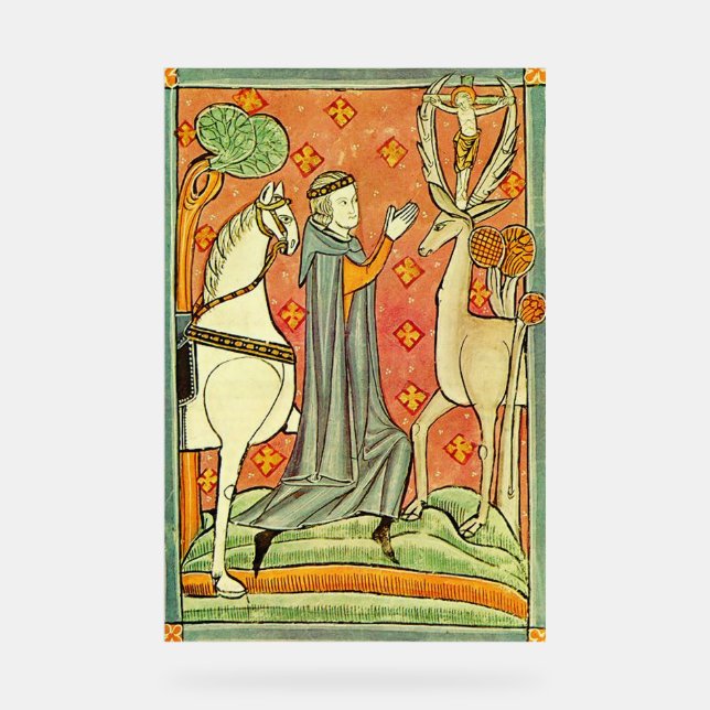 Saint Eustachius Apostle of the Ardennes Acrylic Sign (Front)