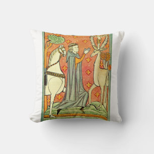 Saint Eustachius Apostle of the Ardennes Throw Pillow