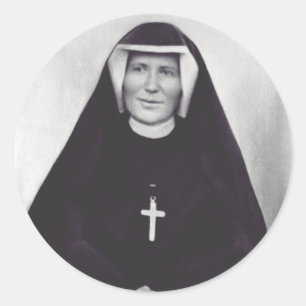 Saint Faustina Kowalska Classic Round Sticker