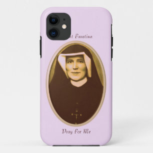 SAINT FAUSTINA PRAY FOR ME iPhone 11 CASE