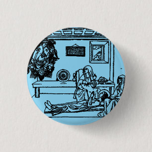Saint Fina Italian Christian girl 1 Inch Round Button