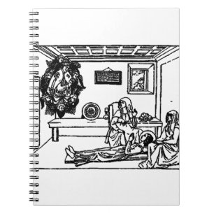 Saint Fina Italian Christian girl Notebook