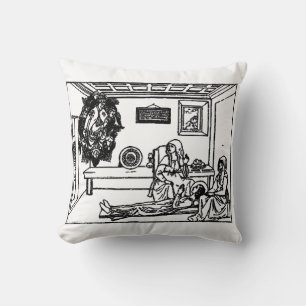 Saint Fina Italian Christian girl Throw Pillow