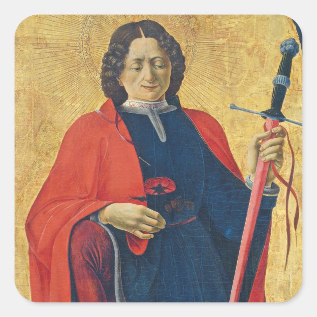Saint Florian, Italian, c. 1473-74 Square Sticker (Front)