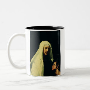 Saint  Frances of Rome by Giovanni Antonio Galli Two-Tone Coffee Mug