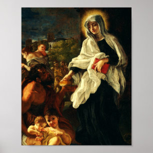 Saint Frances of Rome Poster