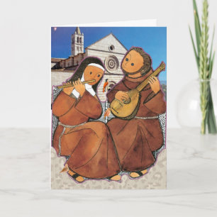 Saint Francis and Saint Clare of Assisi Card