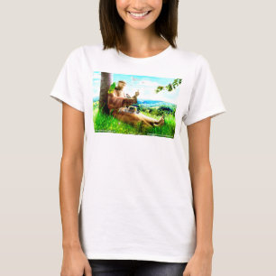Saint Francis and the sermon-preaches to the birds T-Shirt