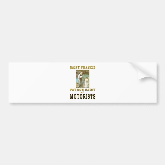SAINT FRANCIS BUMPER STICKER (Front)