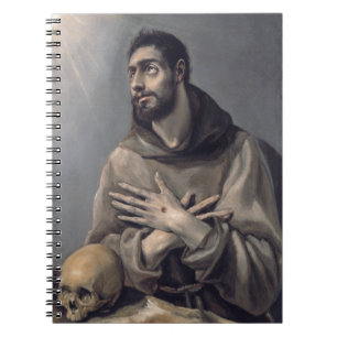 Saint Francis by El Greco Notebook