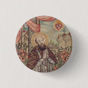 Saint Francis de Sales Bishop of Geneva 1 Inch Round Button