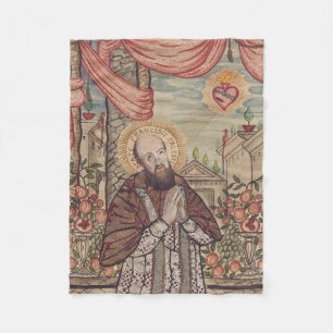 Saint Francis de Sales Bishop of Geneva Fleece Blanket