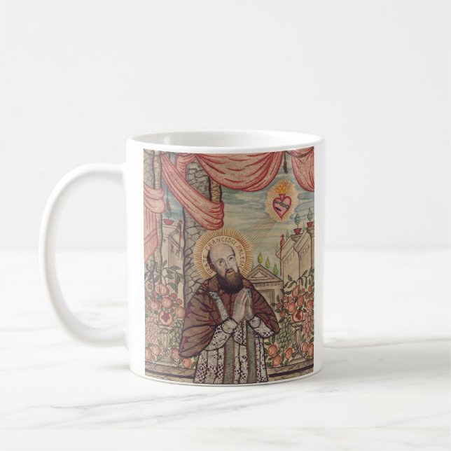 Saint Francis De Sales Bishop Of Geneva Portrait  Coffee Mug (Left)