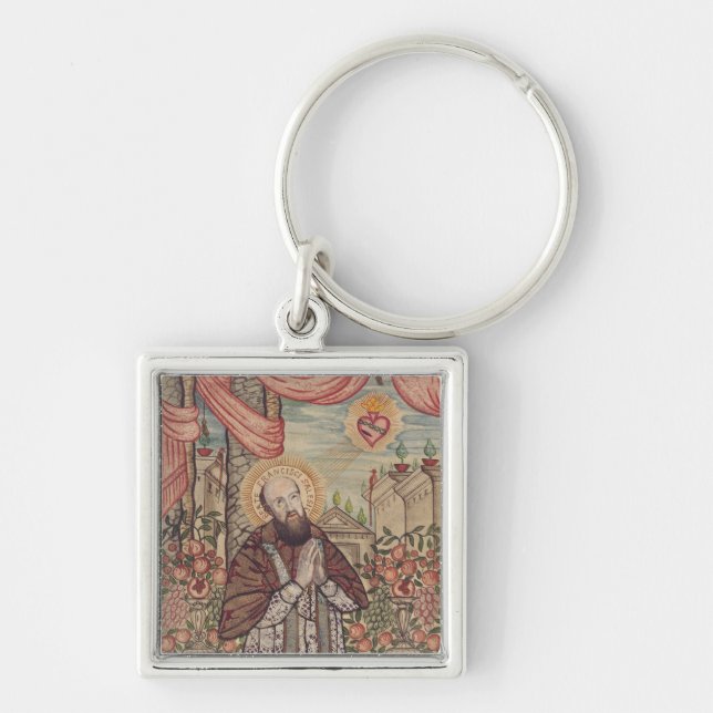 Saint Francis De Sales Bishop Of Geneva Portrait  Keychain (Front)