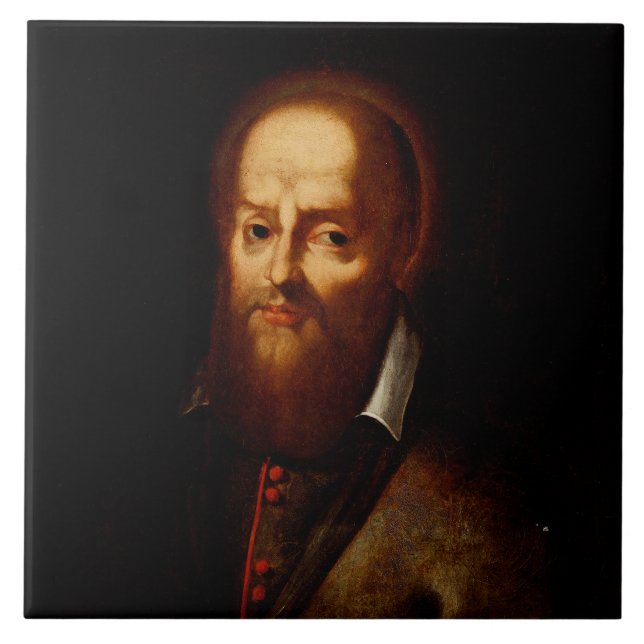 Saint Francis de Sales Bishop of Geneva Tile (Front)