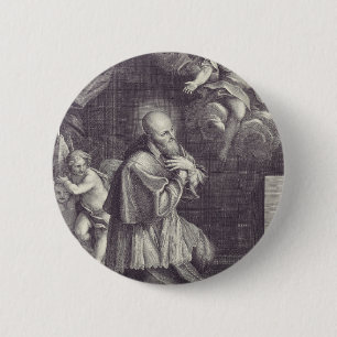Saint  Francis de Sales Doctor of the Church 2 Inch Round Button