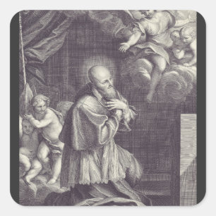 Saint Francis de Sales Doctor of the Church Square Sticker