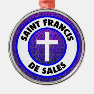 Saint Francis de Sales Metal Ornament
