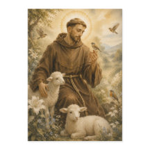 Saint Francis Funeral Prayer 5x7 inch Card