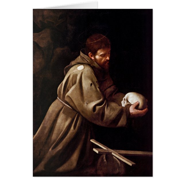 Saint Francis in Prayer - Caravaggio (Front)
